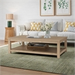NPD Furniture Tiburon Solid Wood Coffee Table in Drifted Sand