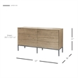 NPD Furniture Hathaway Dresser 6 Drawers in Drifted Sand
