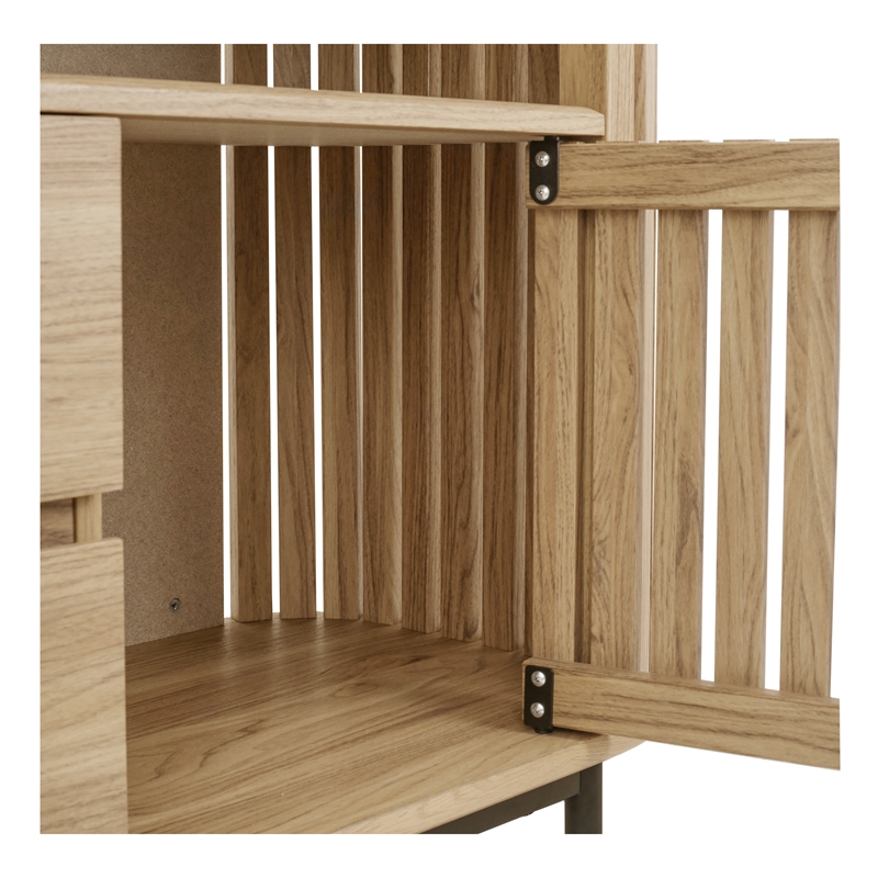 NPD Furniture Renwick Sideboard 2 Drawers + 2 Doors in Terra Oak