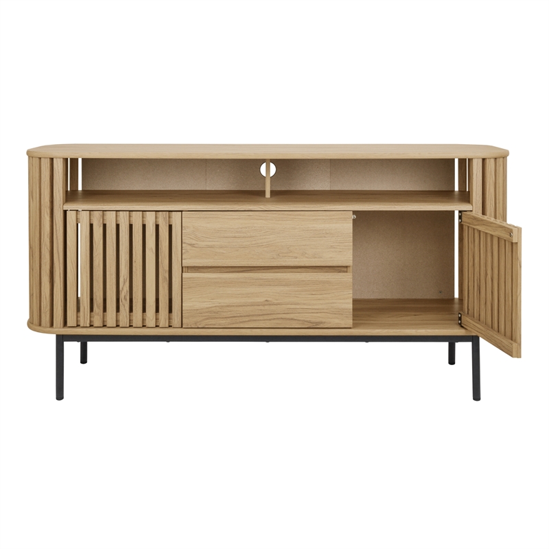 NPD Furniture Renwick Sideboard 2 Drawers + 2 Doors in Terra Oak