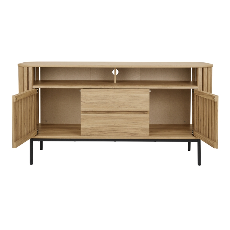 NPD Furniture Renwick Sideboard 2 Drawers + 2 Doors in Terra Oak