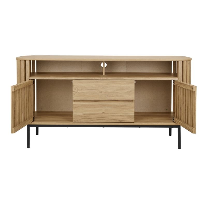 NPD Furniture Renwick Sideboard 2 Drawers + 2 Doors in Terra Oak