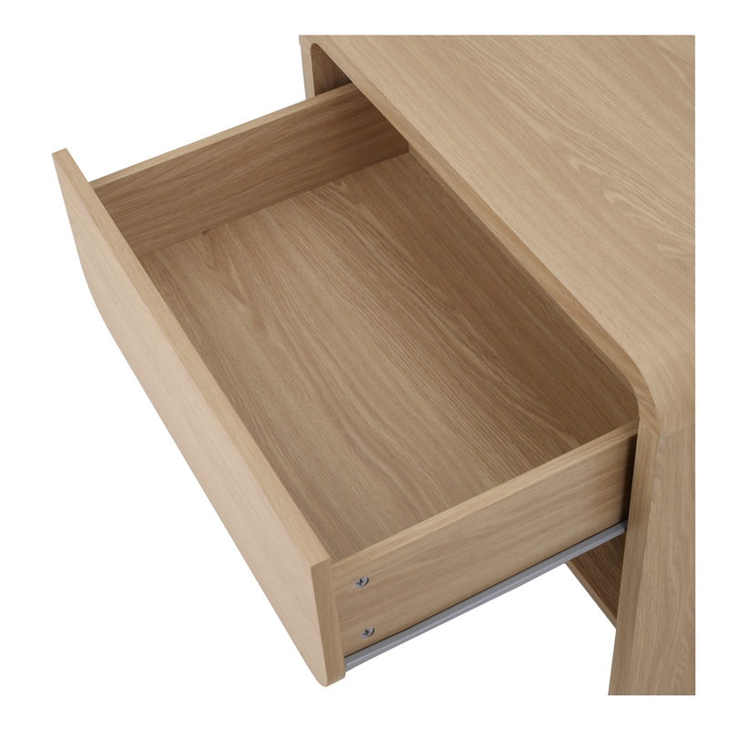 NPD Furniture Delmare Side/ End Table w/ 1 Drawer in Euro Oak