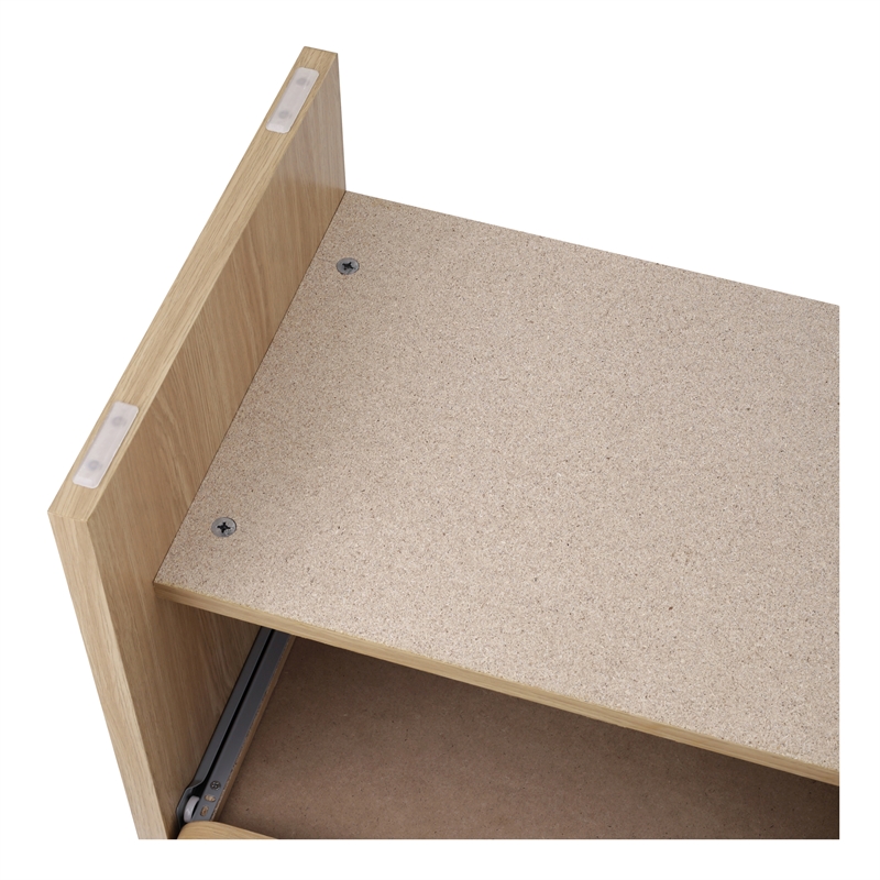 NPD Furniture Delmare Side/ End Table w/ 1 Drawer in Euro Oak