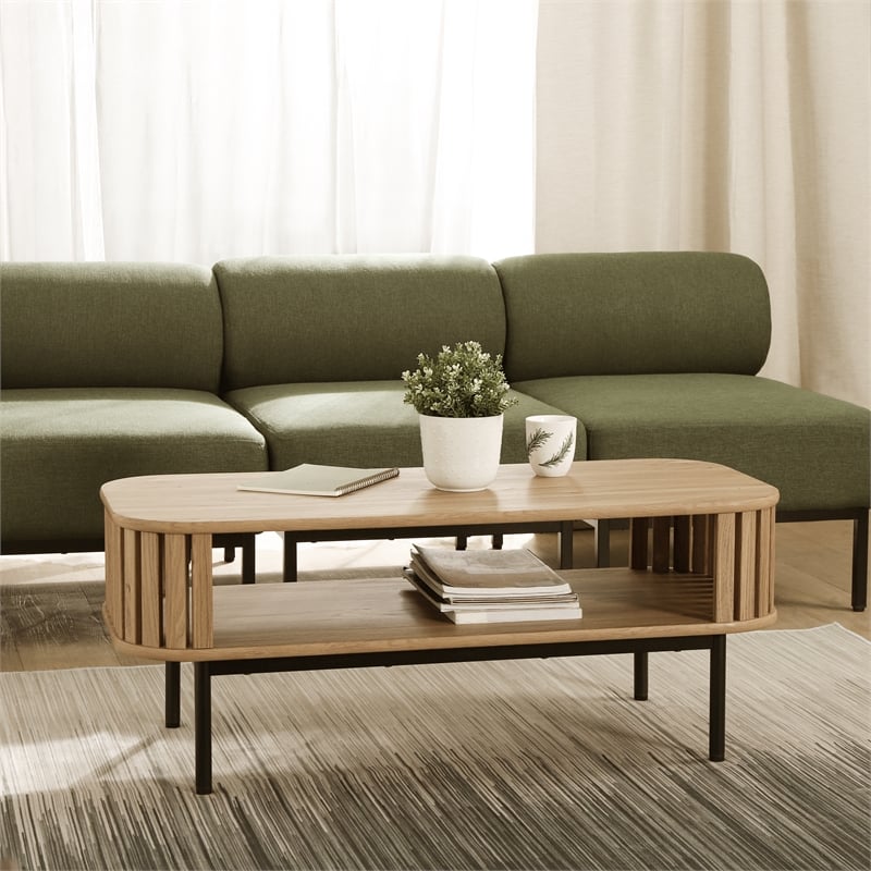 NPD Furniture Renwick Coffee Table in Terra Oak