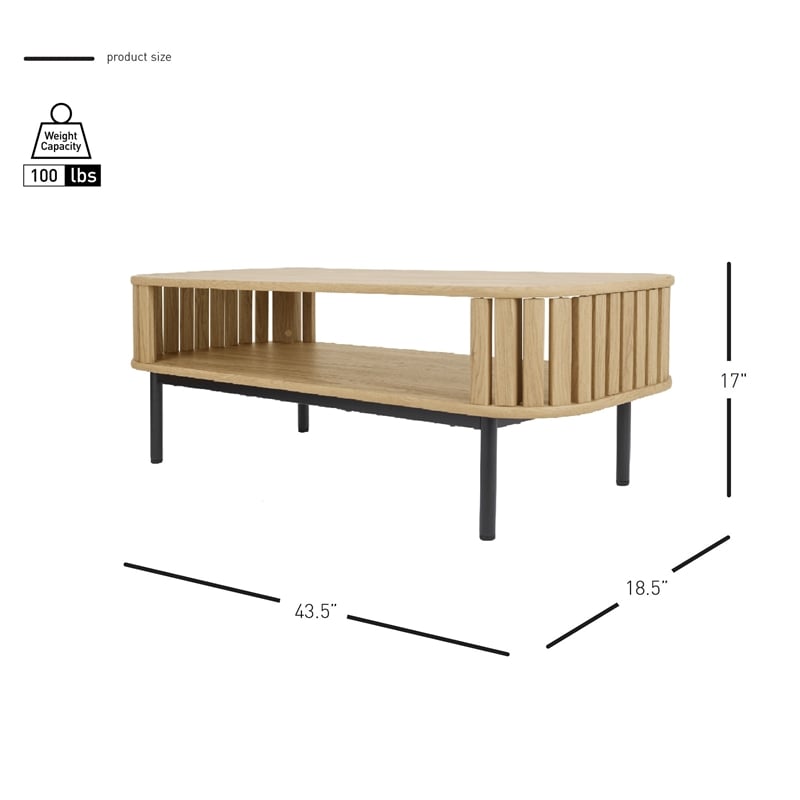 NPD Furniture Renwick Coffee Table in Terra Oak