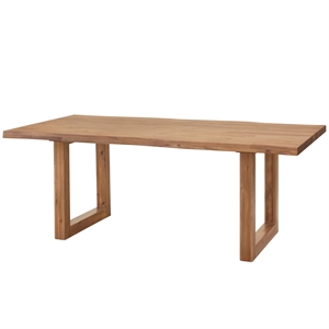 New Pacific Direct Windsor 79&quot Live-Edge Dining Table