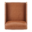 NPD Furniture Barclay PU Accent Arm Chair in Vintage Cider
