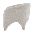 NPD Furniture Carol Fabric Accent Arm Chair in Horizon Gray