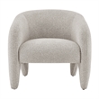 NPD Furniture Carol Fabric Accent Arm Chair in Horizon Gray