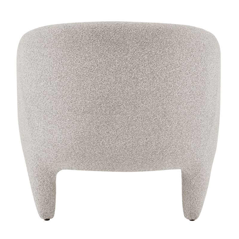 NPD Furniture Carol Fabric Accent Arm Chair in Horizon Gray