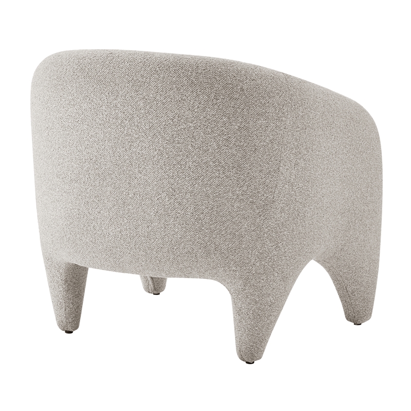 NPD Furniture Carol Fabric Accent Arm Chair in Horizon Gray
