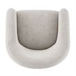 NPD Furniture Carol Fabric Accent Arm Chair in Horizon Gray