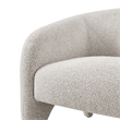 NPD Furniture Carol Fabric Accent Arm Chair in Horizon Gray