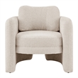 NPD Furniture Deryll Fabric Accent Arm Chair in Grenada Cream