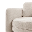NPD Furniture Deryll Fabric Accent Arm Chair in Grenada Cream