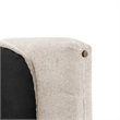 NPD Furniture Deryll Fabric Accent Arm Chair in Grenada Cream