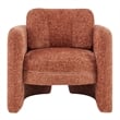 NPD Furniture Deryll Fabric Accent Arm Chair in Grenada Terracotta