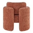 NPD Furniture Deryll Fabric Accent Arm Chair in Grenada Terracotta