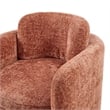 NPD Furniture Deryll Fabric Accent Arm Chair in Grenada Terracotta
