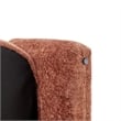 NPD Furniture Deryll Fabric Accent Arm Chair in Grenada Terracotta