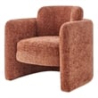 NPD Furniture Deryll Fabric Accent Arm Chair in Grenada Terracotta