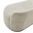 NPD Furniture Mandy Fabric Bench in Pasadena Beige