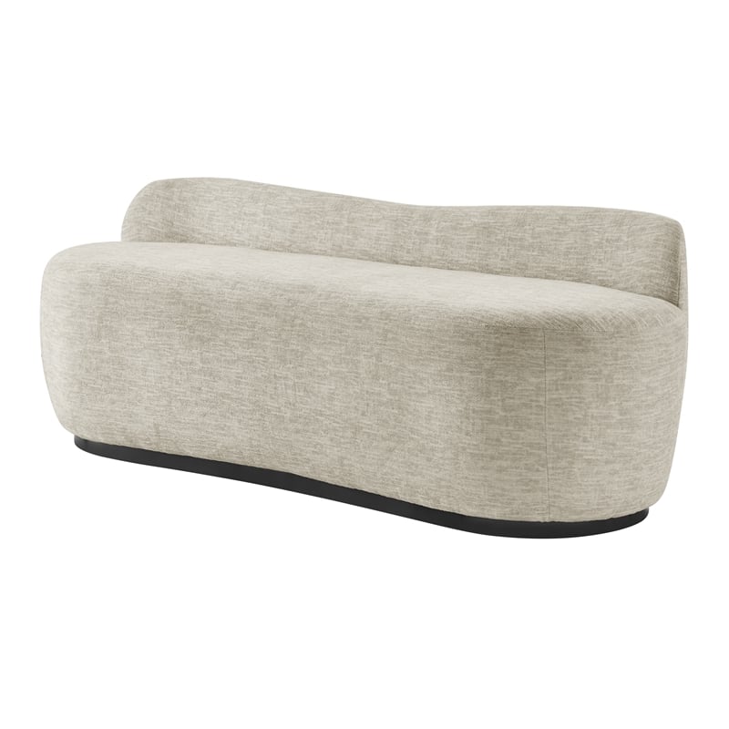 NPD Furniture Mandy Fabric Bench in Pasadena Beige