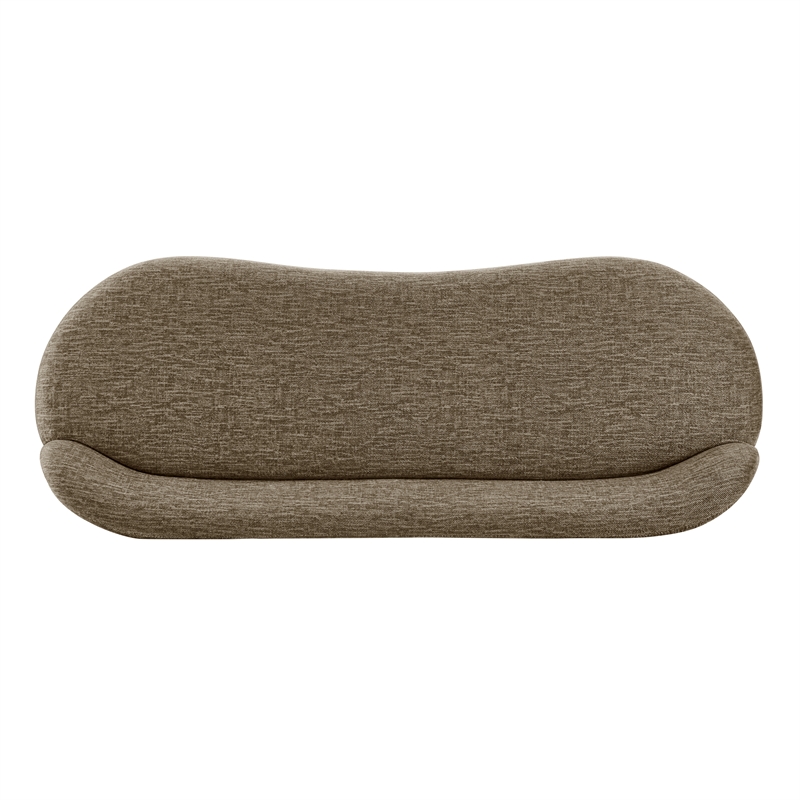 NPD Furniture Mandy Fabric Bench in Pasadena Taupe