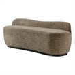 NPD Furniture Mandy Fabric Bench in Pasadena Taupe