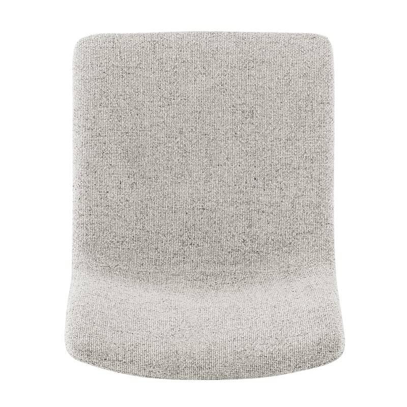 NPD Furniture Bruce Fabric Dining Side Chair in Pebbled Cream (Set of 2)