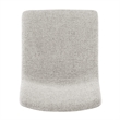 NPD Furniture Bruce Fabric Dining Side Chair in Pebbled Cream (Set of 2)