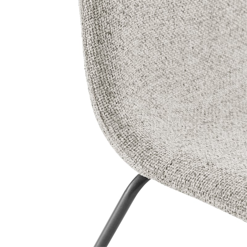 NPD Furniture Bruce Fabric Dining Side Chair in Pebbled Cream (Set of 2)