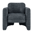 NPD Furniture Deryll Fabric Accent Arm Chair in Grenada Charcoal