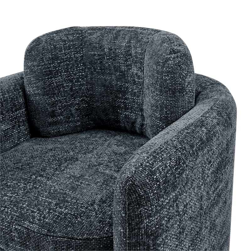 New Pacific Direct Deryll Fabric Accent Arm Chair in Grenada Charcoal
