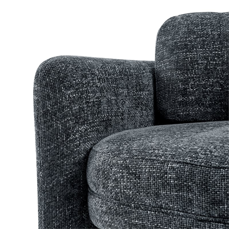 New Pacific Direct Deryll Fabric Accent Arm Chair in Grenada Charcoal