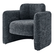 NPD Furniture Deryll Fabric Accent Arm Chair in Grenada Charcoal
