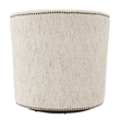 NPD Furniture Ernest Fabric Swivel Accent Arm Chair in Concord Cream
