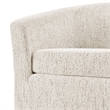NPD Furniture Ernest Fabric Swivel Accent Arm Chair in Concord Cream