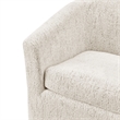 NPD Furniture Ernest Fabric Swivel Accent Arm Chair in Concord Cream