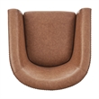 NPD Furniture Ernest Faux Leather Swivel Accent Arm Chair in Vintage Cider