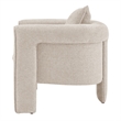 NPD Furniture Heidi Fabric Accent Arm Chair in Grenada Cream