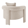 NPD Furniture Heidi Fabric Accent Arm Chair in Grenada Cream