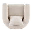 NPD Furniture Heidi Fabric Accent Arm Chair in Grenada Cream