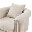 NPD Furniture Heidi Fabric Accent Arm Chair in Grenada Cream
