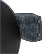 NPD Furniture Heidi Fabric Accent Arm Chair in Grenada Charcoal