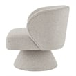 NPD Furniture Jacinta Fabric Swivel Accent Chair in Horizon Gray