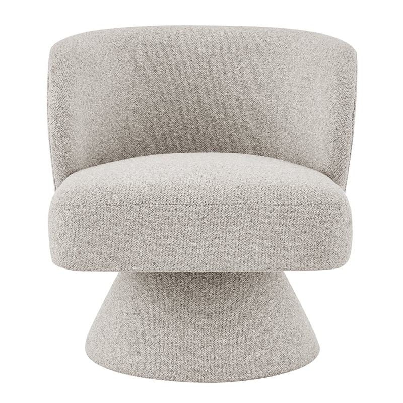 NPD Furniture Jacinta Fabric Swivel Accent Chair in Horizon Gray