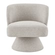 NPD Furniture Jacinta Fabric Swivel Accent Chair in Horizon Gray