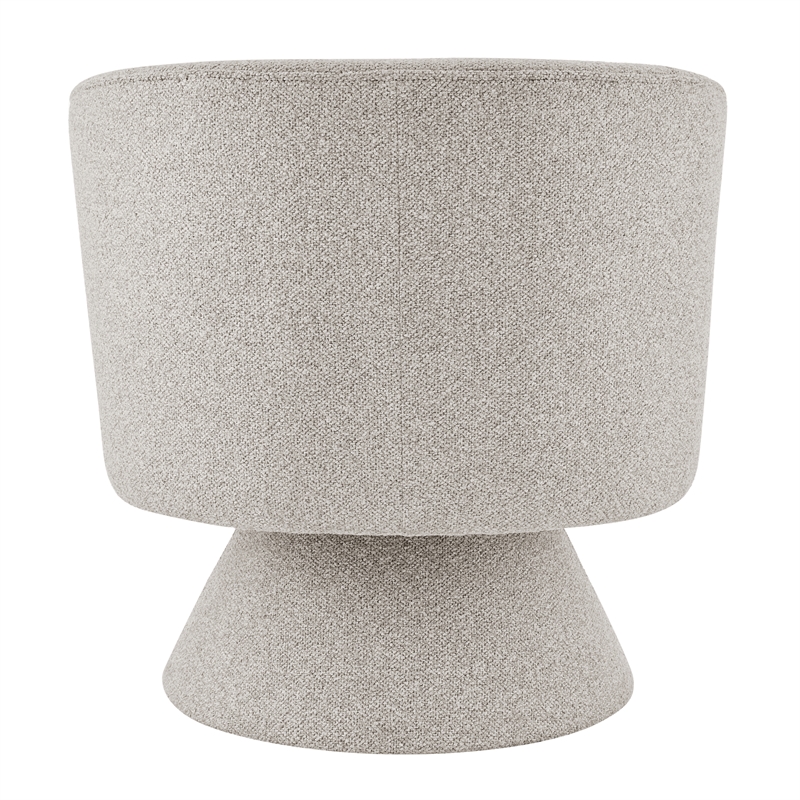 NPD Furniture Jacinta Fabric Swivel Accent Chair in Horizon Gray